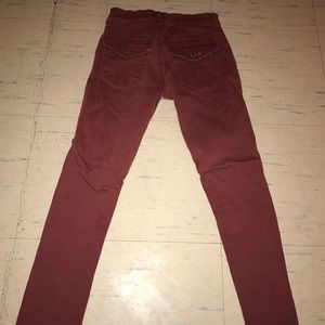 Burgundy pants